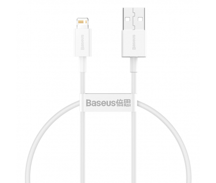 USB-A to Lightning Cable Baseus Superior Series, 20W, 2.4A, 0.25m, White CALYS-02 