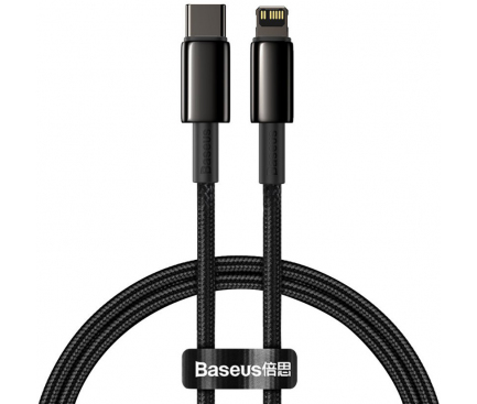 USB-C to Lightning Cable Baseus Tungsten Gold, 20W, 2.4A, 1m, Black CATLWJ-01 