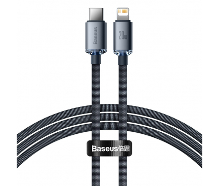 USB-C to Lightning Cable Baseus Crystal Shine Series, 20W, 2.4A, 1.2m, Black CAJY000201 