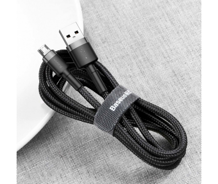 USB-A to microUSB Cable Baseus Cafule, 18W, 2.4A, 1m, Grey CAMKLF-BG1 