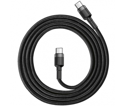 USB-C to USB-C Cable Baseus Cafule, 60W, 3A, 1m, Black CATKLF-GG1 