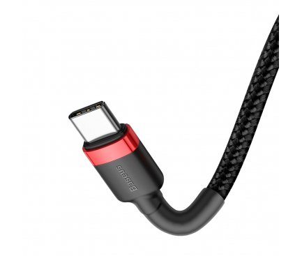 USB-C to USB-C Cable Baseus Cafule, 60W, 3A, 1m, Red CATKLF-G91 