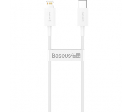 USB-C to Lightning Cable Baseus Superior Series, 20W, 2.4A, 1m, White CATLYS-A02 
