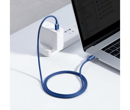 USB-C to USB-C Cable Baseus Crystal Shine Series, 100W, 5A, 1.2m, Blue CAJY000603 