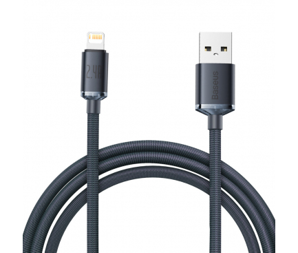USB-A to USB-C Cable Baseus Crystal Shine Series, 18W, 2.4A, 2m, Black CAJY000101 