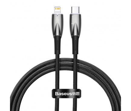 USB-C to Lightning Cable Baseus Glimmer Series, 20W, 2.4A, 1m, Black CADH000001 