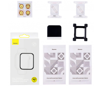 Screen Protector for Apple Watch 40mm Series, Plastic, 2-Pack, Clear