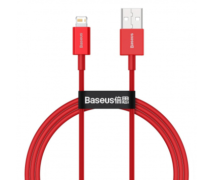 USB-A to Lightning Cable Baseus Superior Series, 20W, 2.4A, 1m, Red CALYS-A09 