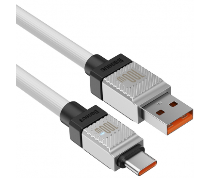 USB-A to USB-C Cable Baseus CoolPlay, 100W, 5A, 2m, White CAKW000702 