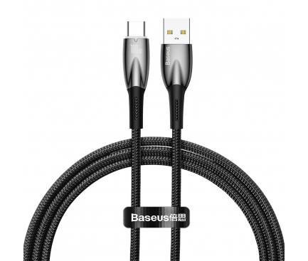 USB-A to USB-C Cable Baseus Glimmer Series, 100W, 5A, 1m, Black CADH000401 