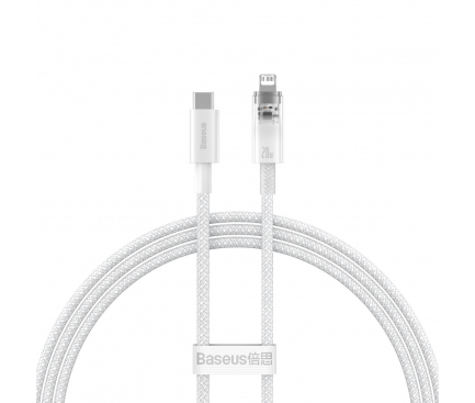 USB-C to Lightning Cable Baseus Explorer, 20W, 2.4A, 1m, White CATS010202 