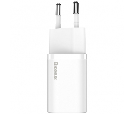 Wall Charger Baseus Super Si, 20W, 3A, 1 x USB-C, White CCSUP-B02 