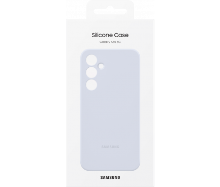 Silicone Case for Samsung Galaxy A55 5G A556, Light Blue EF-PA556TLEGWW