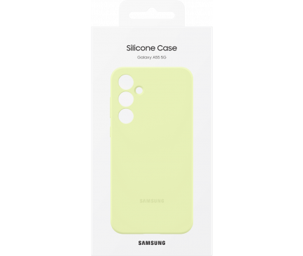 Silicone Case for Samsung Galaxy A55 5G A556, Lime EF-PA556TMEGWW