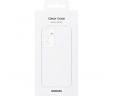 Clear Case for Samsung Galaxy A55 5G A556, Transparent EF-QA556CTEGWW
