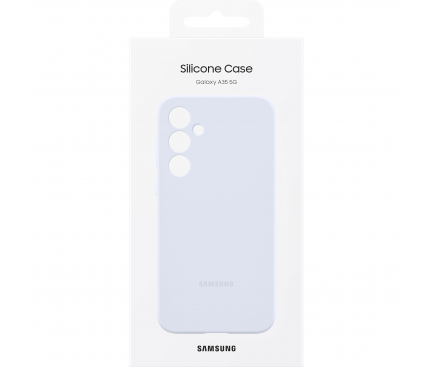 Silicone Case for Samsung Galaxy A35 5G A356, Light Blue EF-PA356TLEGWW 