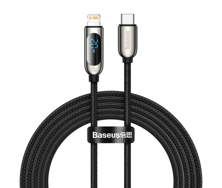 USB-C to Lightning Cable Baseus Display, 20W, 2.4A, 2m, Black CATLSK-A01 