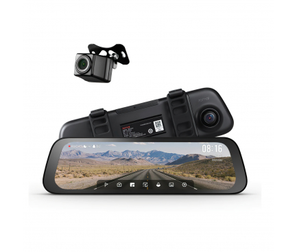 Dash + Rear Camera 70mai S500, 3K, Wi-Fi, 9.35inch, Black