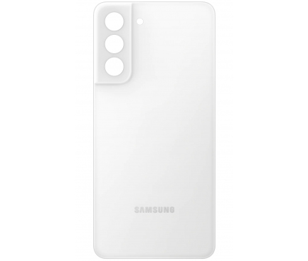 Battery Cover for Samsung Galaxy S21 FE 5G G990, White, Pulled (Grade B)