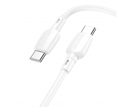 USB-C to USB-C Cable Borofone BX93, 60W, 3A, 1m, White 