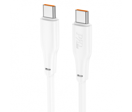USB-C to USB-C Cable Hoco X93, 60W, 3A, 1m, White 