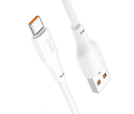 USB-A to USB-C Cable Hoco X93, 100W, 5A, 1m, White 