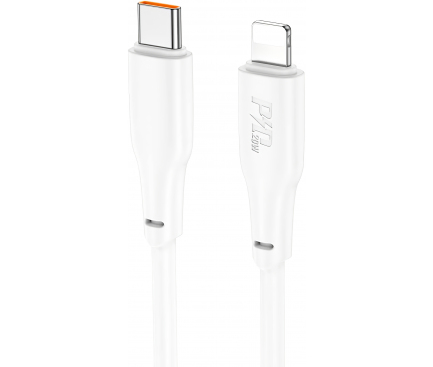 USB-C to Lightning Cable Hoco X93, 20W, 2.4A, 1m, White 