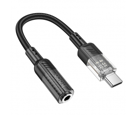 USB-C to 3.5mm Audio Adapter Hoco LS37, Black 