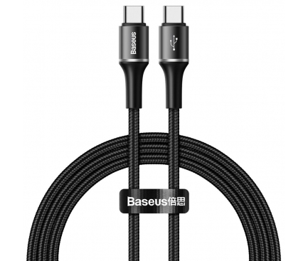 USB-C to USB-C Cable Baseus Halo, 60W, 3A, 1m, Black CATGH-J01 