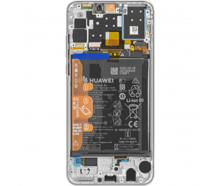 LCD Display Module for Huawei P30 lite, 32MP Front Camera Version, with Battery, White