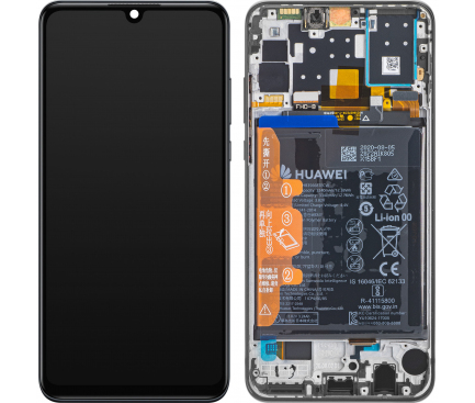 LCD Display Module for Huawei P30 lite, 32MP Front Camera Version, with Battery, Black