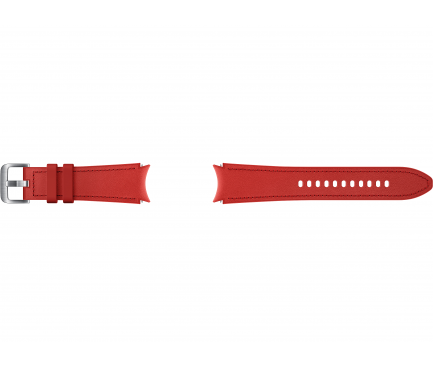 Hybrid Leather Band (20mm, M/L) for Samsung Galaxy Watch4 / Galaxy Watch4 Classic / Galaxy Watch5 / Galaxy Watch5 Pro ET-SHR89LREGEU Red (EU Blister)