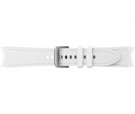 Hybrid Leather Band (20mm, M/L) for Samsung Galaxy Watch4/ Watch4 Classic/ Watch5/ Watch5 Pro ET-SHR89LWEGEU White (EU Blister)