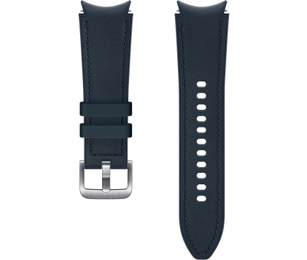Hybrid Leather Band (20mm, S/M) for Samsung Galaxy Watch4/ Watch4 Classic/ Watch5/ Watch5 Pro ET-SHR88SNEGEU Navy (EU Blister)