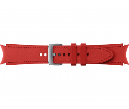 Hybrid Leather Band (20mm, S/M) for Samsung Galaxy Watch4 / Galaxy Watch4 Classic / Galaxy Watch5 / Galaxy Watch5 Pro ET-SHR88SREGEU Red (EU Blister)