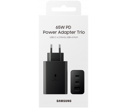 Samsung Power Adapter Trio 65W EP-T6530NBEGEU Black (EU Blister)