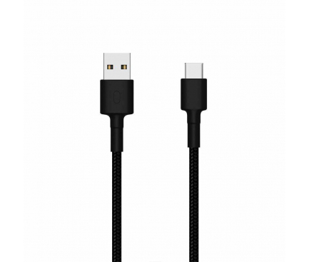 USB-A to USB-C Cable Xiaomi Mi Braided, 18W, 2A, 1m, Black SJV4109GL