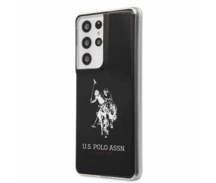 Silicone Case U.S. Polo Big Horse for Samsung Galaxy S21 Ultra 5G G998, Black USHCS21LTPUHRBK
