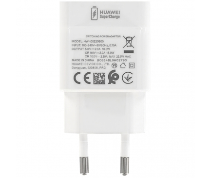 Wall Charger Huawei CP404 HW-100225E00, 22.5W, 2.25A, 1 x USB-A, White 02221268