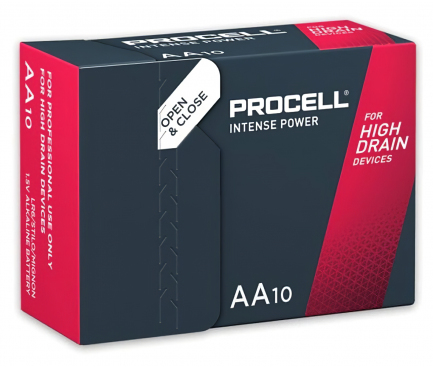Duracell Procell Intense Batteries MN 1500, AA / LR6 / 1.5V, Set 10 pcs, Alkaline (EU Blister)