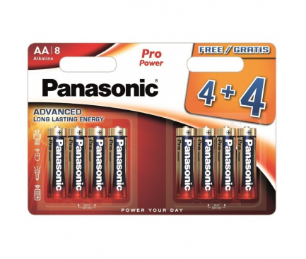 Panasonic PRO Power Batteries, AA / LR6 / 1.5V, Set 8 pcs, Alkaline (EU Blister)