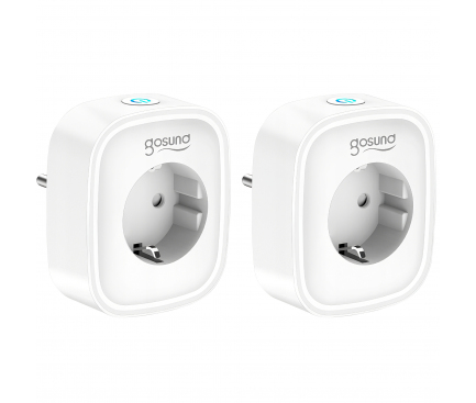 Gosund Smart Plug Set of 2 pcs SP1, Wifi, 16A, White (EU Blister)