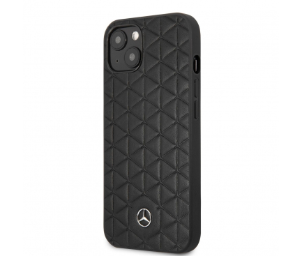Leather Case Mercedes HC Quilted for Apple iPhone 13 mini, Black MEHCP13SSPSBK
