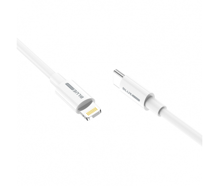 USB-C to Lightning Cable Blue Power BBX36, 18W, 3A, 1m, White