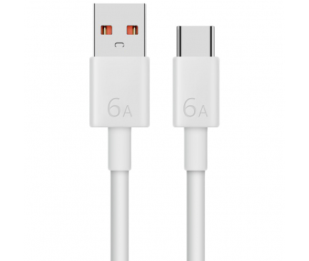 USB-A to USB-C Cable Huawei, 66W, 6A, 1m, White 04072004