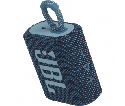 Bluetooth Speaker JBL GO 3, 4.2W, Pro Sound, Waterproof, Blue JBLGO3BLU