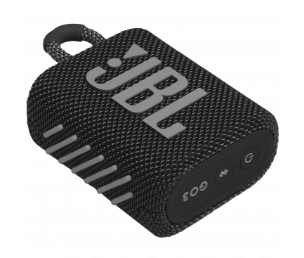 Bluetooth Speaker JBL GO 3, 4.2W, Pro Sound, Waterproof, Black JBLGO3BLK