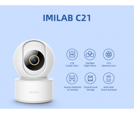 IP Security Camera Imilab C21, 1080P White (EU Blister)
