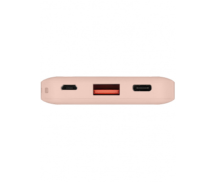 Powerbank UNIQ Fuele Mini, 8000 MA, Power Delivery + Quick Charge 3, 18W, 1 X USB - USB Type-C, Pink