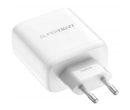 Wall Charger Realme SuperDart, 65W, 1x USB White (Service Pack)